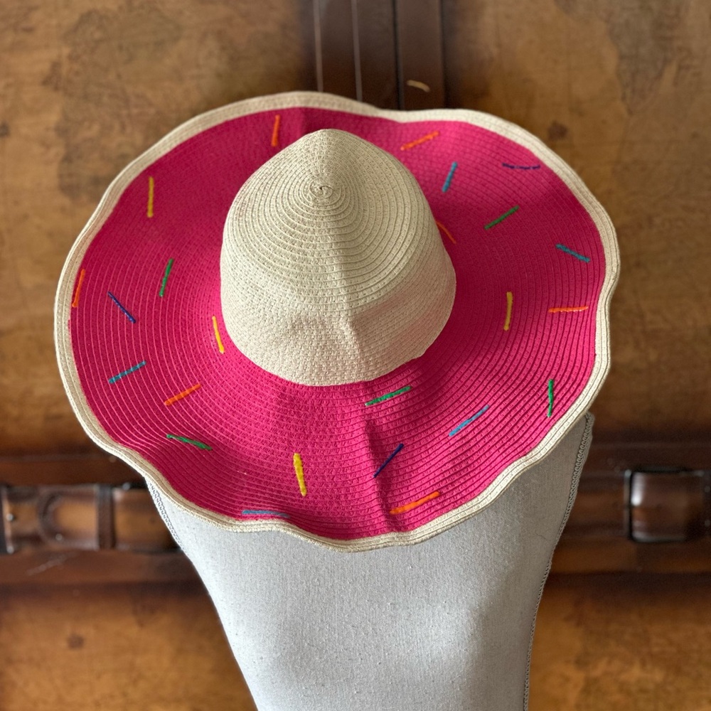 Wide Brimmed Sun Hat Sprinkles